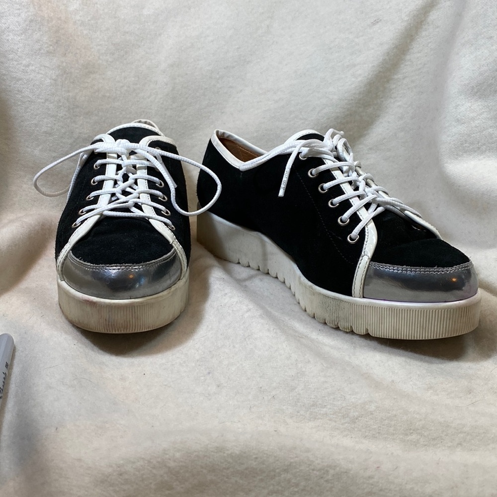 Aquatalia black sneakers. 8.5